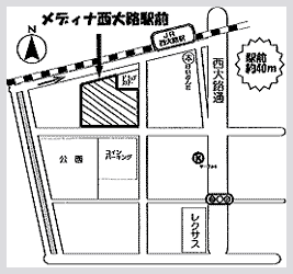 中西電建 メディナ西大路駅前 MAP
