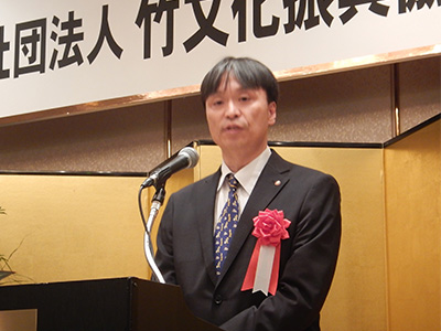 京都府知事の祝辞（代理：梅原和久様）