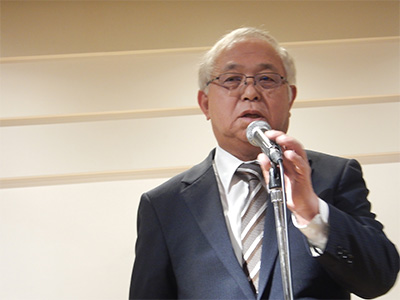 今田広島県支部長による乾杯の発声