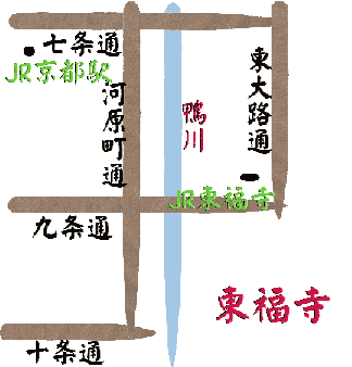 東福寺の地図